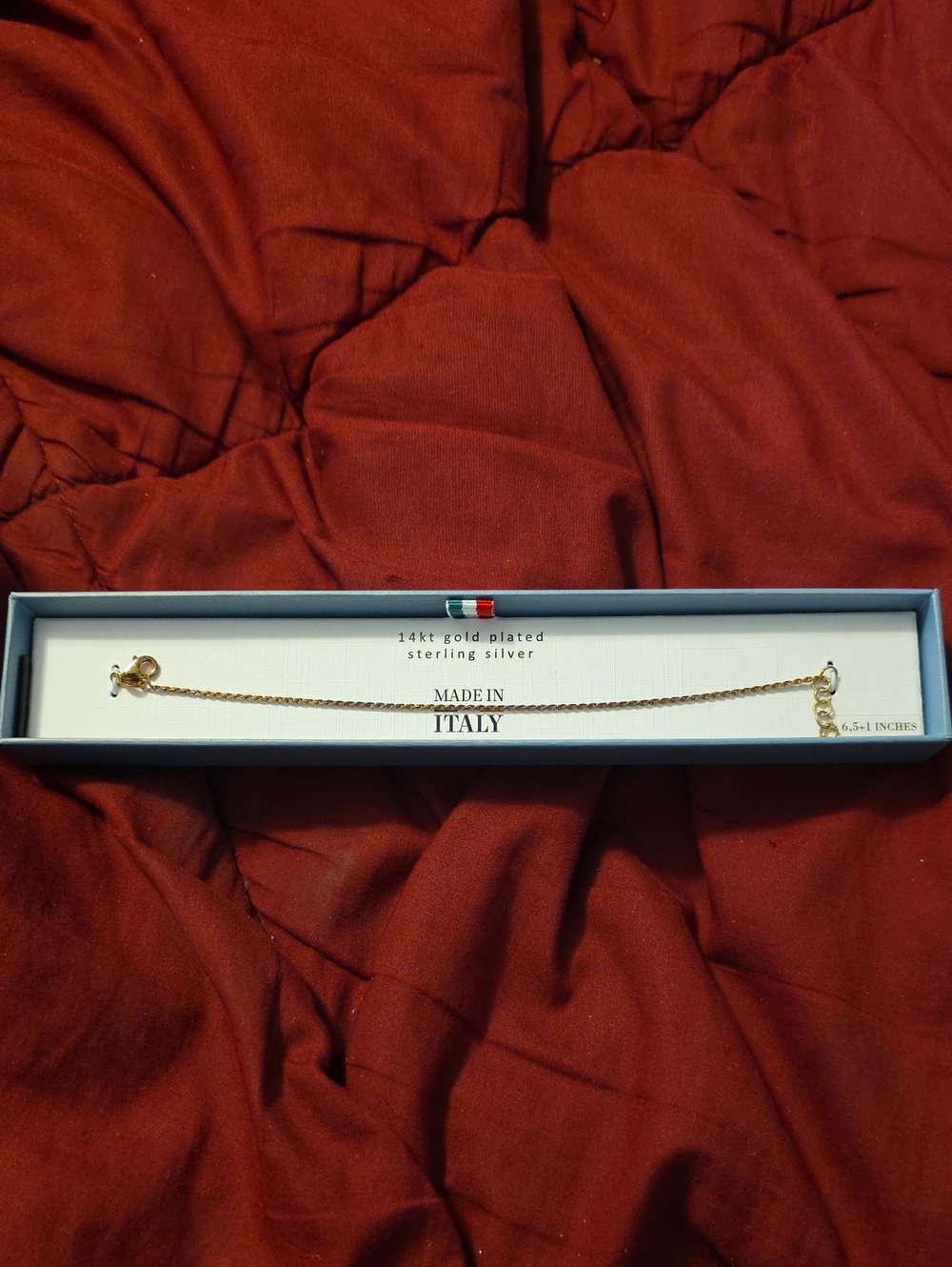 Made in Italy 14kt Gold-Plated Sterling Silver Chain Bracelet - Gold